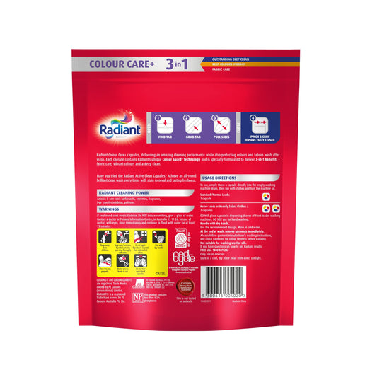 Radiant Colour Care 3-In-1 Laundry Detergent 28 Capsules, 420 g (Pack of 1)