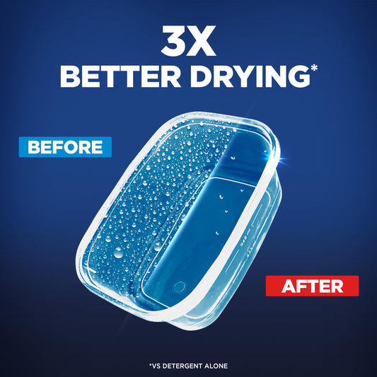 Finish Jet-Dry Dishwasher Rinse Aid, Compatible with Dishwasher Detergent, Prevents Spots & Residues, Dries, Shine & Protects, 32 oz, 300 washes