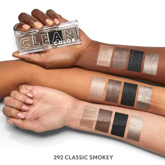 COVERGIRL Clean Colour Eyeshadow Quad #292 Classic Smokey 4g
