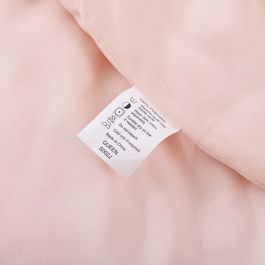 ROSGONIA Comforter Full Size for Girls Boys Teens Blush, 3pcs(1 Boho Pink Comforter & 2 Pillowcases) Lightweight Dorm Bedding Soft All Season Bed Set