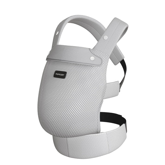 Momcozy Breathable Mesh Baby Carrier, Ergonomic and Lightweight Infant Carrier for 7-44lbs with Enhanced Lumbar Support, All Day Comfort for Hands-Free Parenting, Air Mesh-Grey