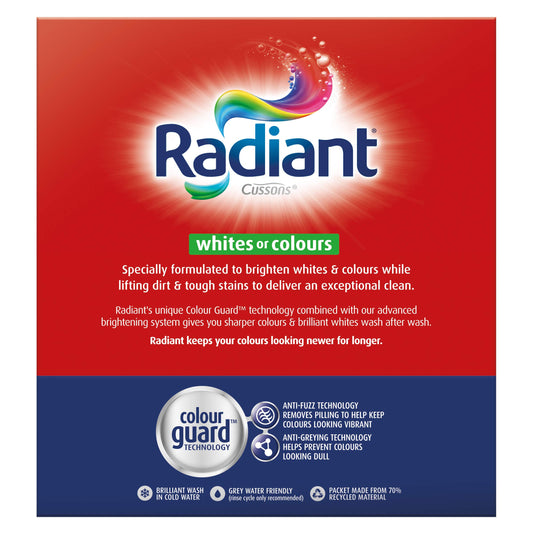 Radiant Washing Powder Laundry Detergent for Whites or Colours, 7kg