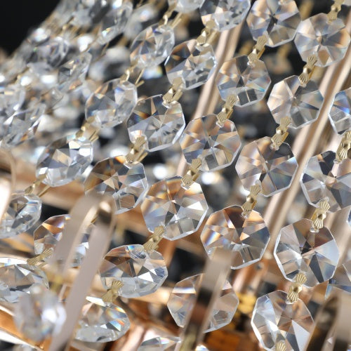 Golden Crystal Chandelier