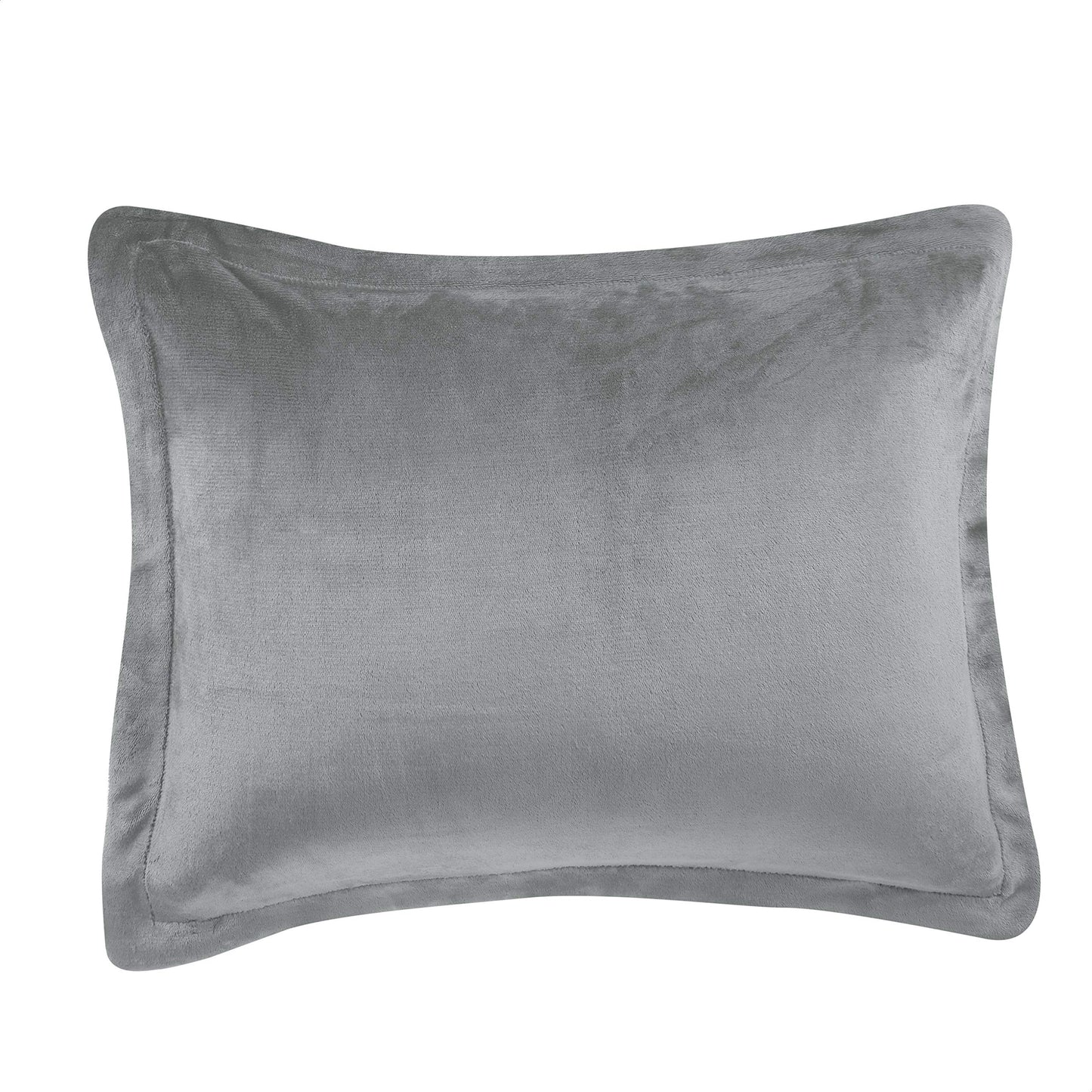 Ultra-Soft Micromink Sherpa Comforter Bed Set - Charcoal, King
