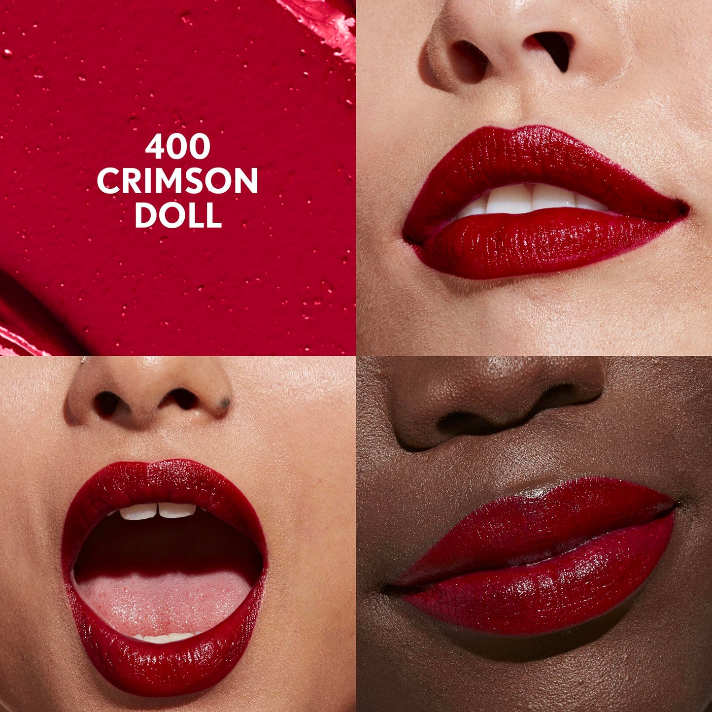 CoverGirl Clean Lip Color, Crimson Doll, Satin Finish, 24-Hour Wear, Squalane, Avocado & Aloe, Non-Drying