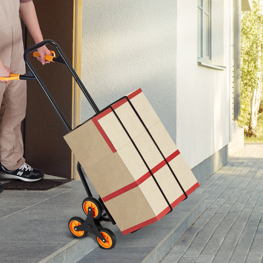 Stair Climbing Cart Heavy Duty Folding Hand Truck Dolly 440 Lbs 6 Wheels