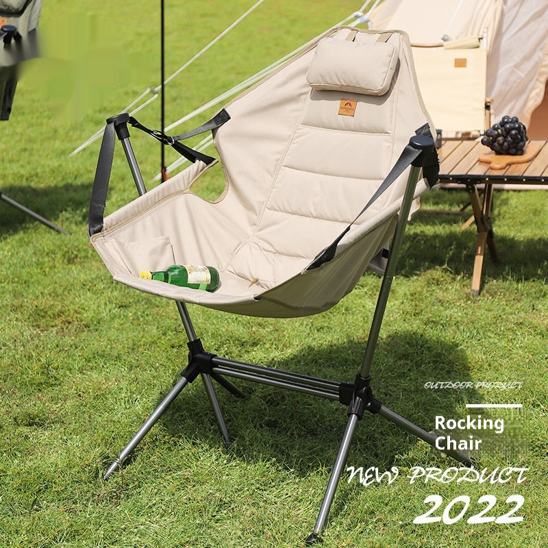 Rocking Chair Outdoor Aluminum Alloy Folding Chair Portable