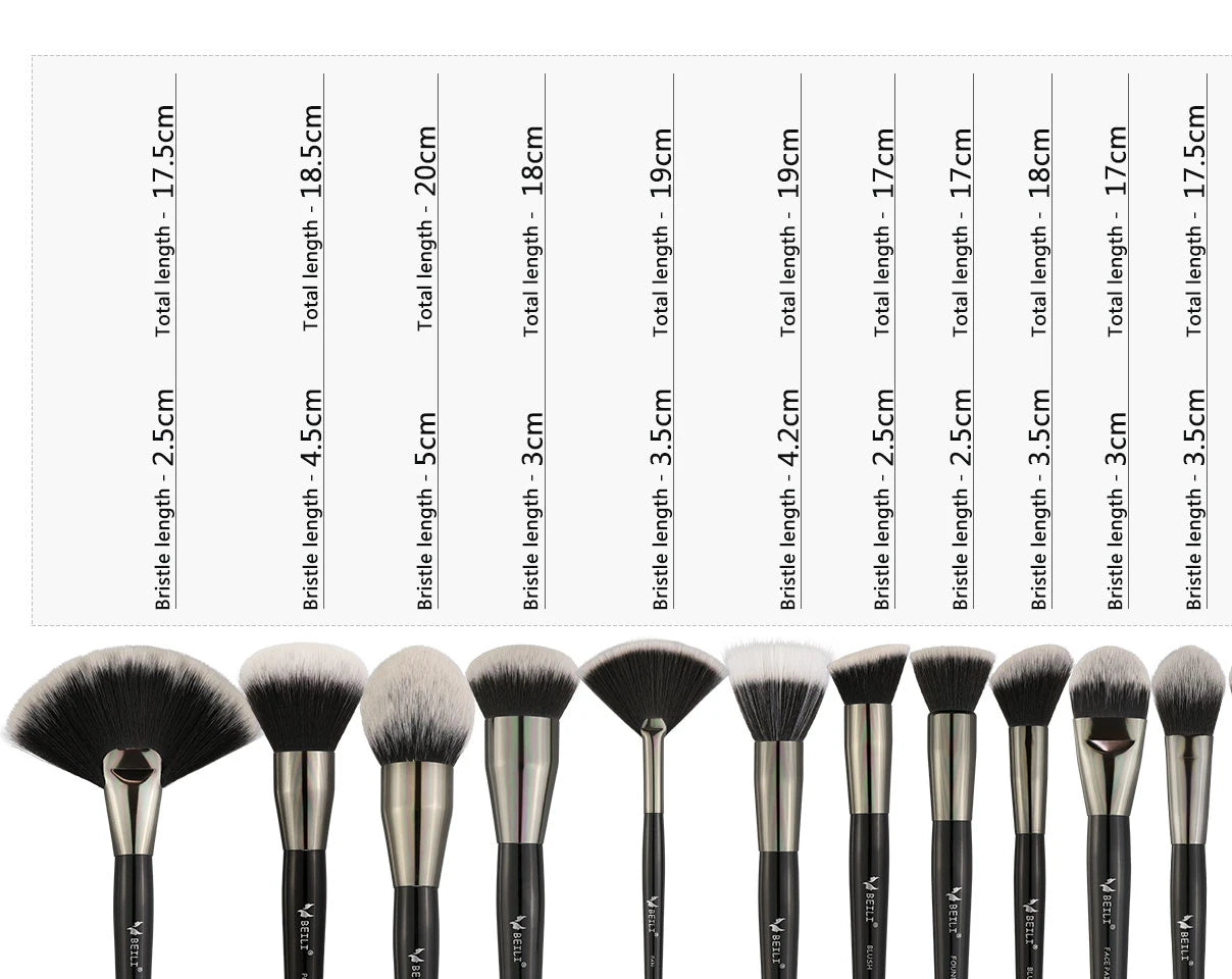 BEILI Professional Premium Makeup Brushes 12/15/22/30/35pcs Foundation Loose Powder Eye Blending Makeup Brush Set Low Price