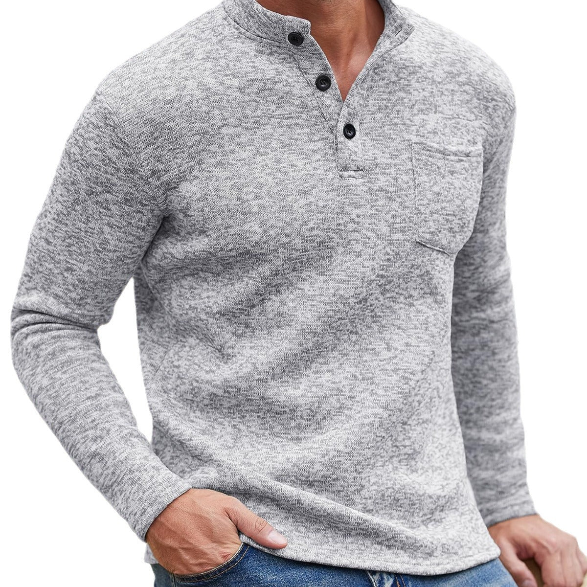 Long Sleeves Thickening Polo