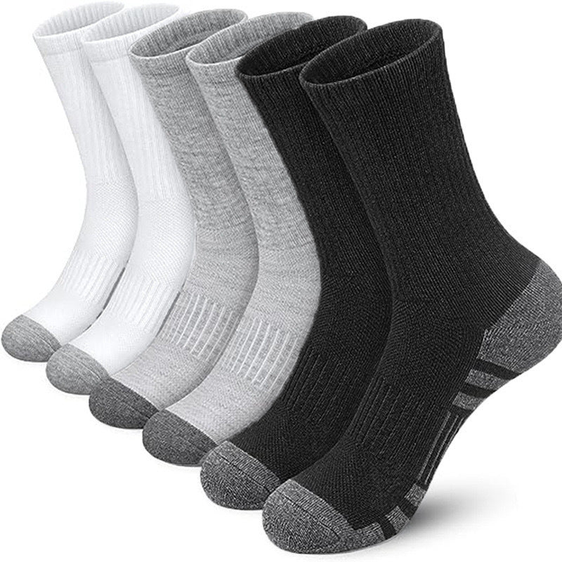 Athletic Socks Plus Size Mid Tube Cotton Breathable