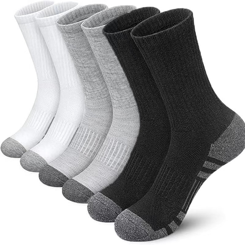 Athletic Socks Plus Size Mid Tube Cotton Breathable