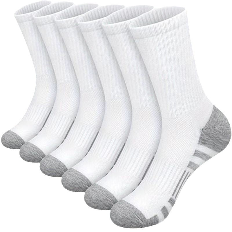 Athletic Socks Plus Size Mid Tube Cotton Breathable