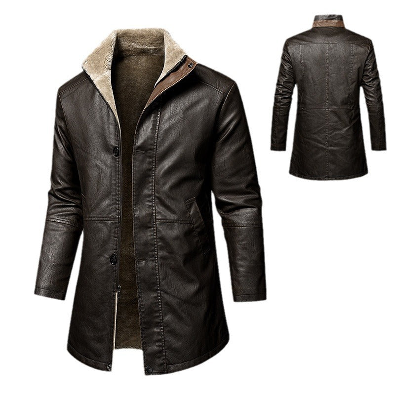 PU Leather Coat