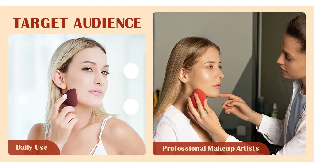 Jessup Makeup Sponges Set, 3pcs Make up Sponges Beauty Foundation Sponge Makeup Blender Wet&Dry Concealer Sponge, SP013