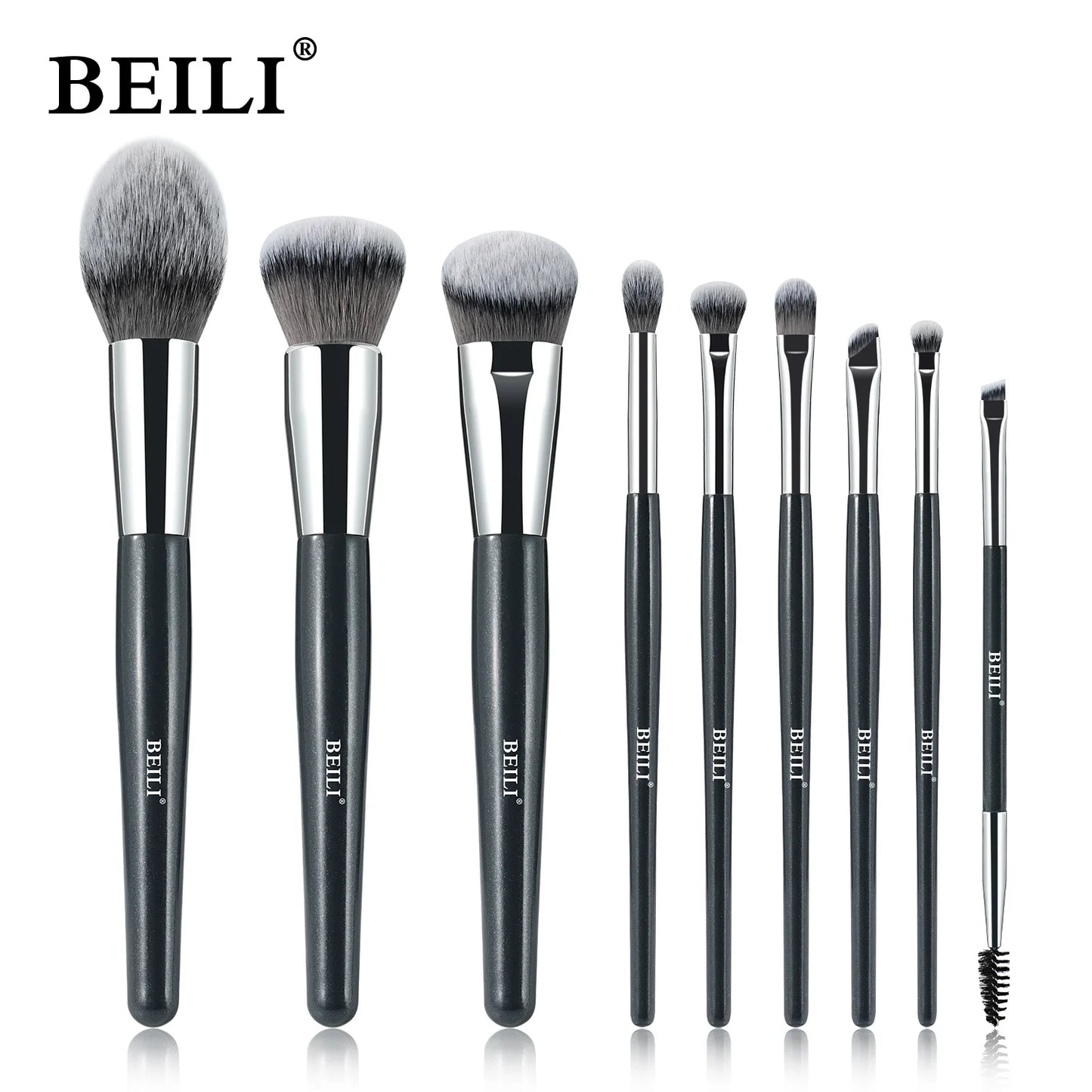 BEILI Professional Makeup Brushes Set 9/15/30 Pcs Foundation Contour Eyeshadow Blending Synthetic Hair Beauty Cosmetics Brush