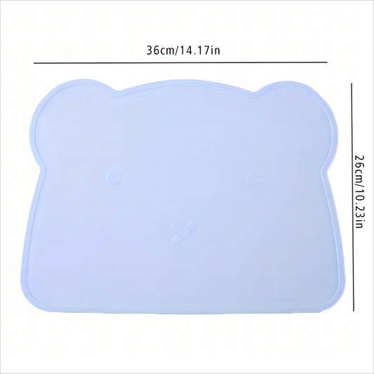 14pcs Silicone Baby Tableware Set Food Children Supplementary Bowl Baby Dinner Plate Fork Spoon Bib Non-slip Bowl Drop-proof Bow