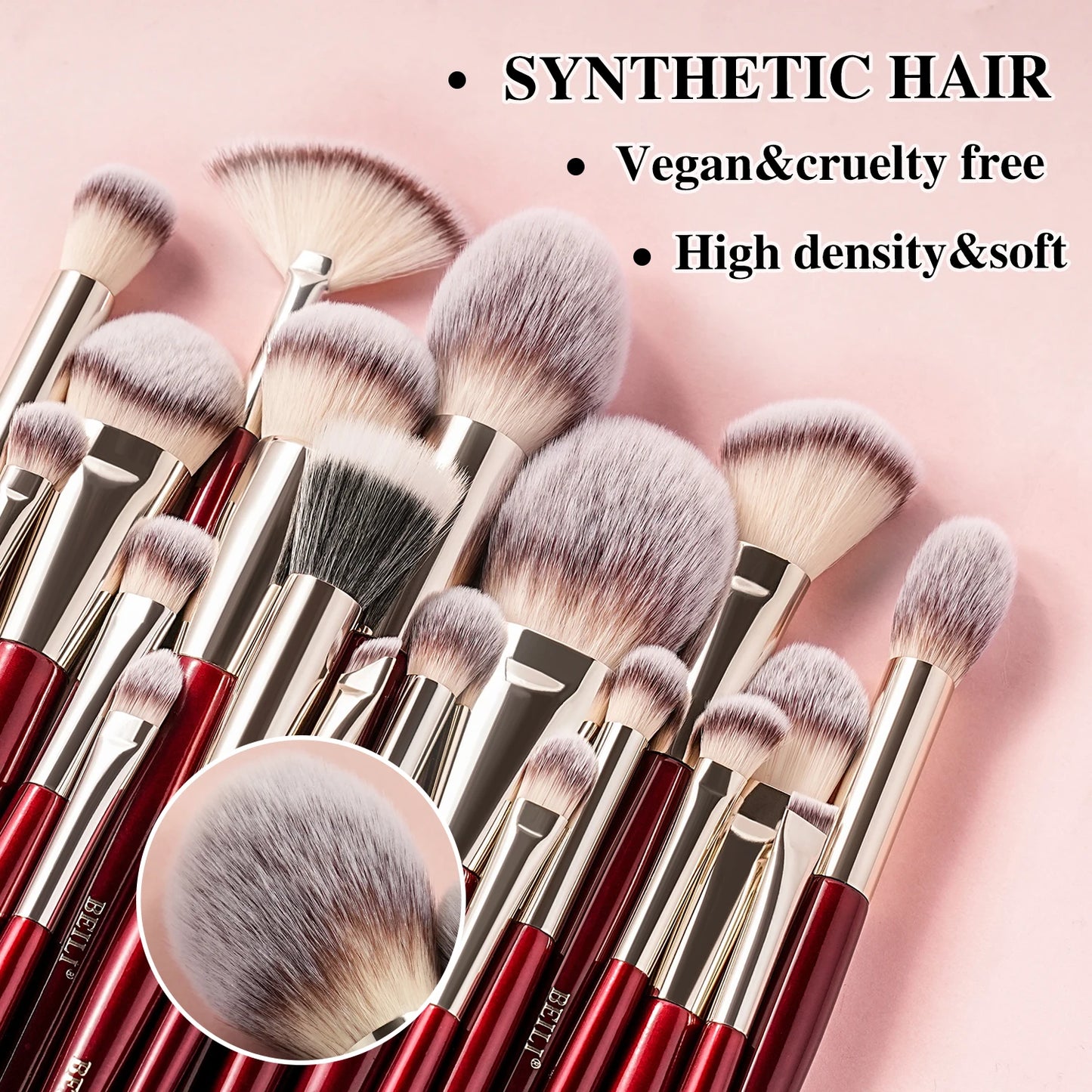 BEILI Professional Makeup Brushes Set 9/15/30 Pcs Foundation Contour Eyeshadow Blending Synthetic Hair Beauty Cosmetics Brush