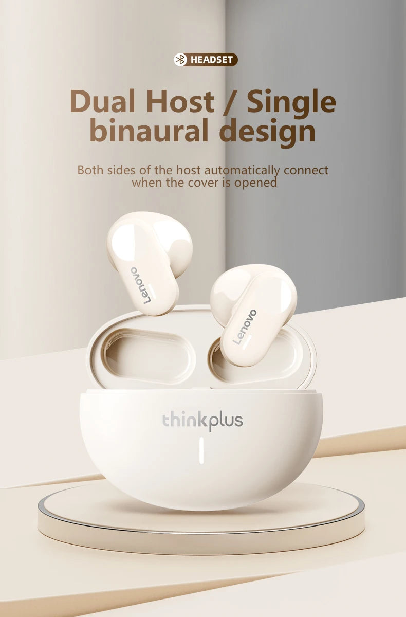 Original Lenovo LP19 Bluetooth 5.1 Earphones TWS Wireless In-Ear Earbuds Sports Headphones Dual HD Microphone Headset 2023 New