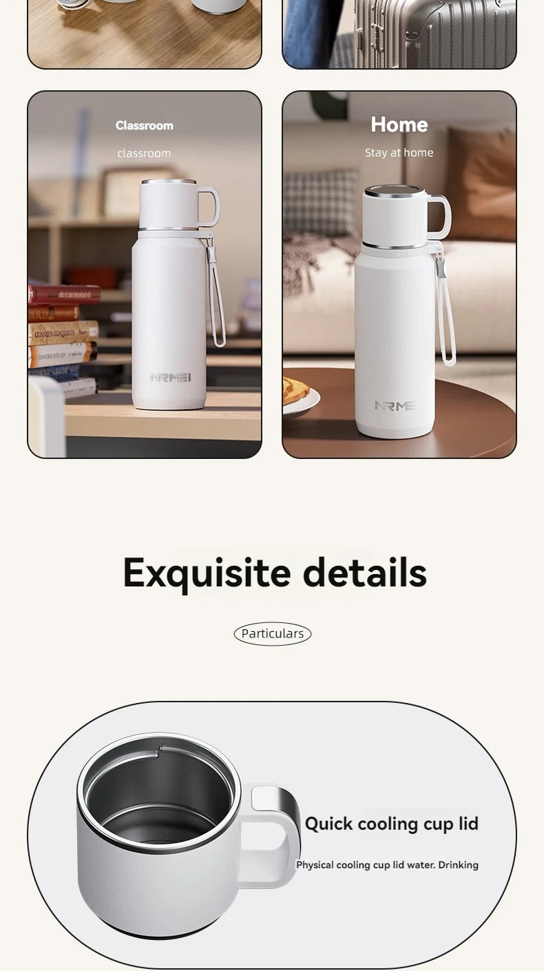 1.5L Thermos water bottle Stainless Steels Vacuum Flask Hot Coffee tea Water Heat Preservation Bottles Cold Tumbler drink