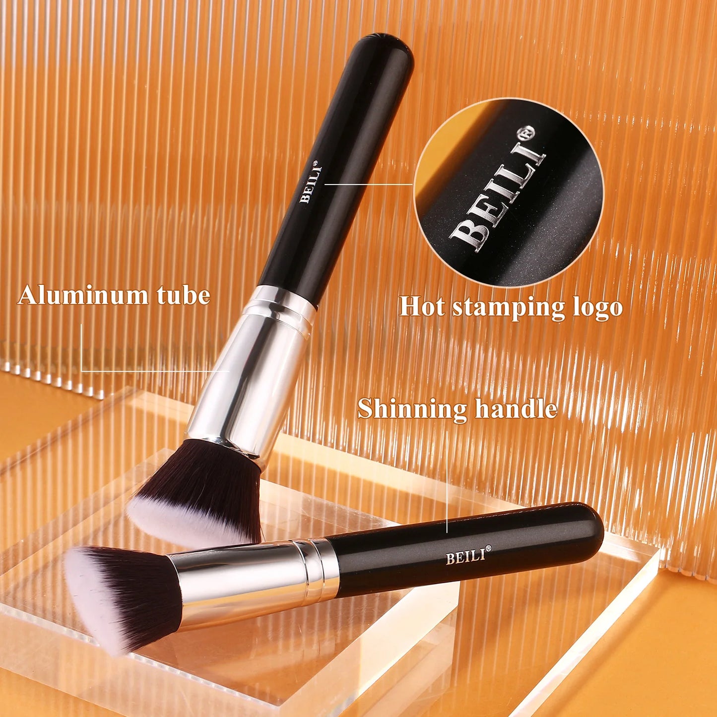 BEILI Professional Premium Makeup Brushes 12/15/22/30/35pcs Foundation Loose Powder Eye Blending Makeup Brush Set Low Price