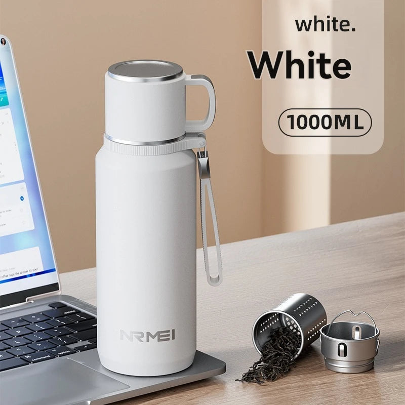 1.5L Thermos water bottle Stainless Steels Vacuum Flask Hot Coffee tea Water Heat Preservation Bottles Cold Tumbler drink