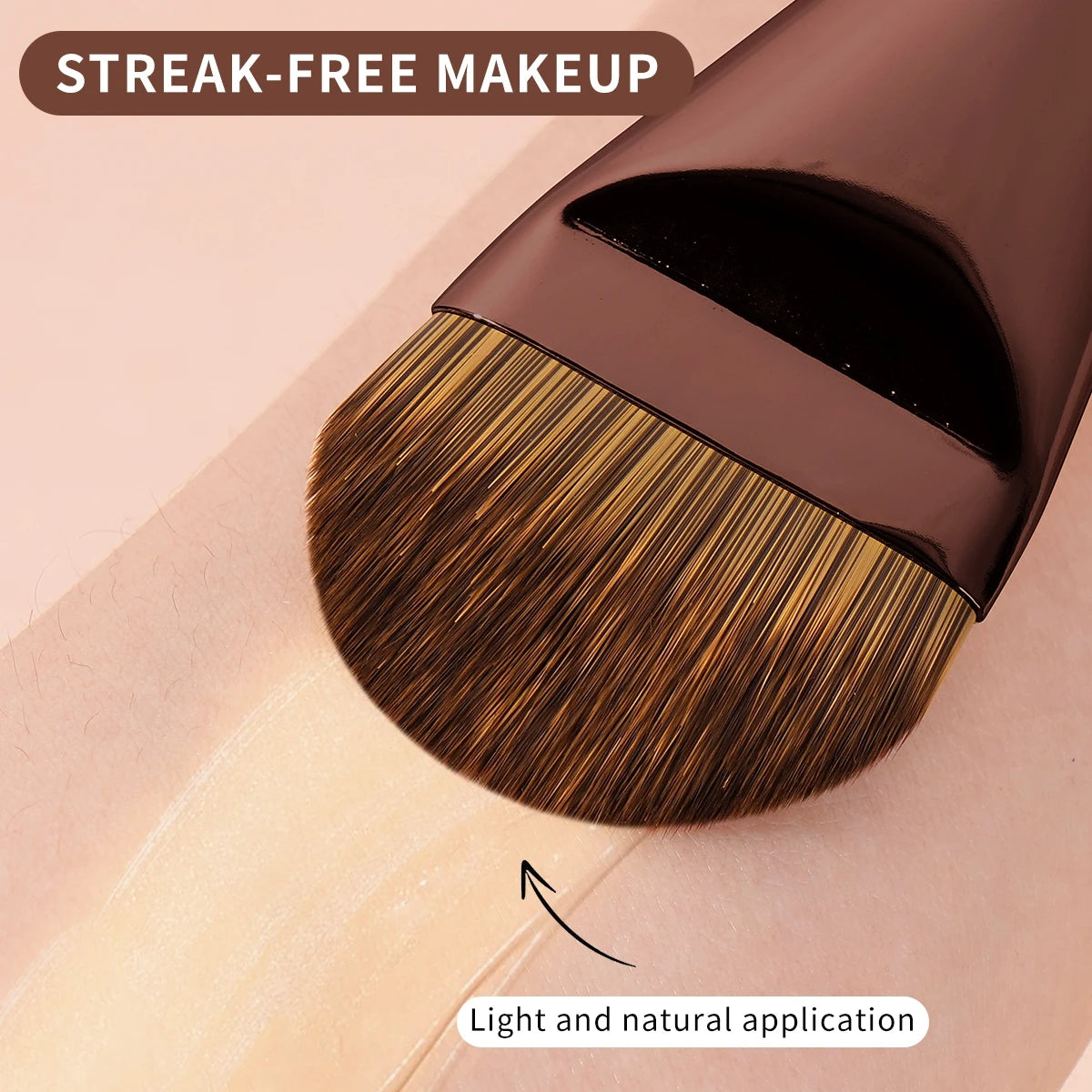 MAANGE 3pcs Foundation Makeup Brushes Ultra Thin Top Mask Brushes Nose Contour U-Shaped Brush for Double Head Nose Shadow Brush