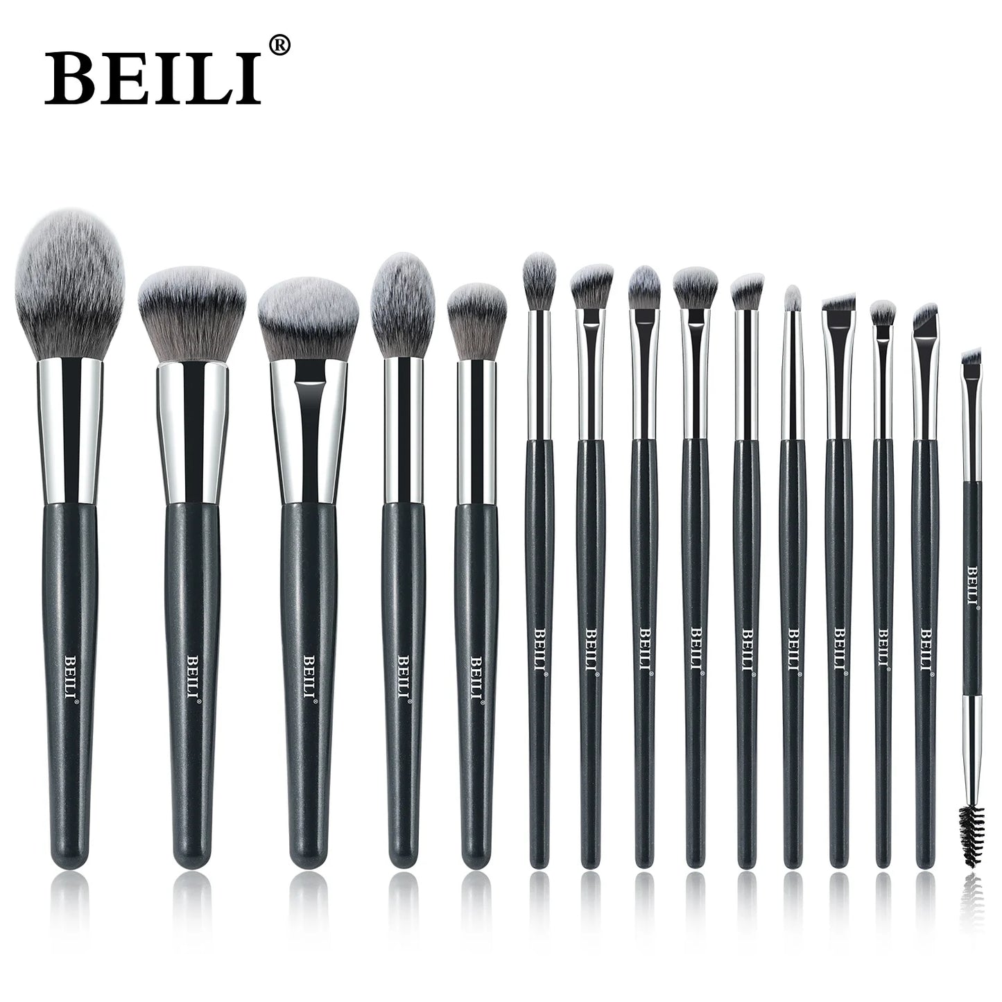 BEILI Professional Makeup Brushes Set 9/15/30 Pcs Foundation Contour Eyeshadow Blending Synthetic Hair Beauty Cosmetics Brush