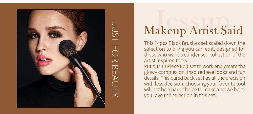 Jessup Makeup Brushes Set,10-14pcs Make Up Brush Contour Foundation Powder Eyeshadow Highlight Blending Concealer Liner T336
