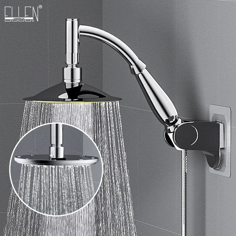 Bathroom 6 ”8 inch shower head ABS Chrome shower head water saving bathroom rain spa square handheld ELA087-1