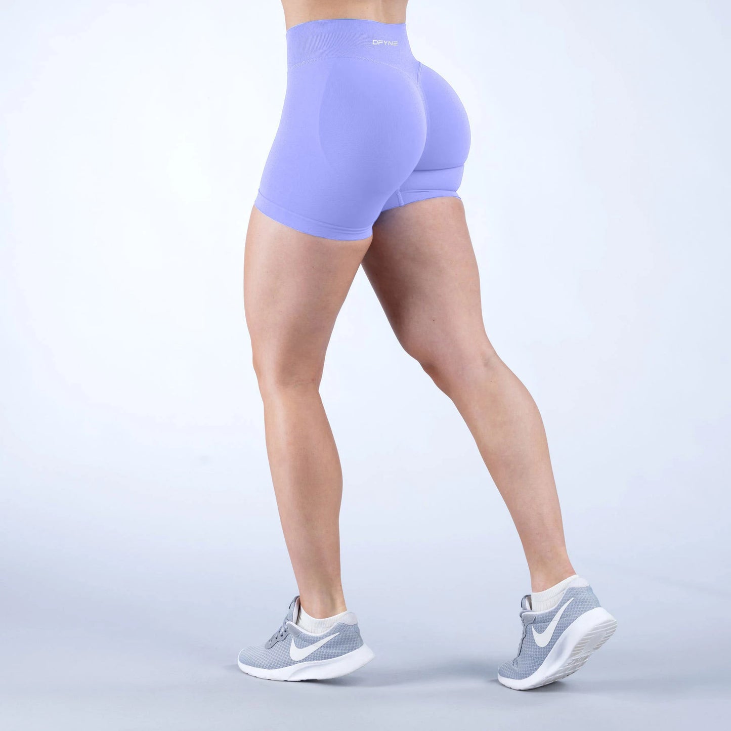 Dfyne Impact Shorts 4.5'' Low Waist Seamless Yoga Shorts Scrunch Bum Gym Shorts Women Workout Biker Stretch Fitness Short XS-XL