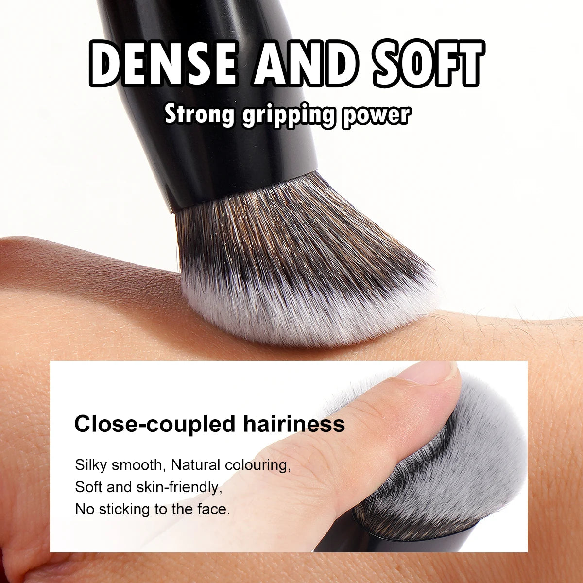 MAANGE Foundation Concealer Makeup Brushes Angled Brush Flat Top Brush Triangle Brush for Liquid Cream Blending Cosme