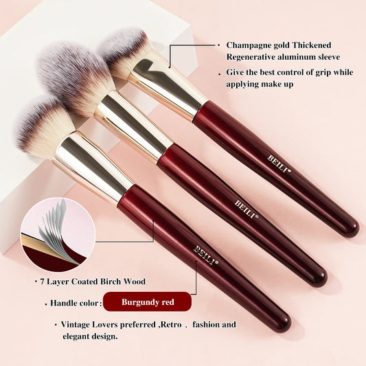 BEILI Professional Makeup Brushes Set 9/15/30 Pcs Foundation Contour Eyeshadow Blending Synthetic Hair Beauty Cosmetics Brush