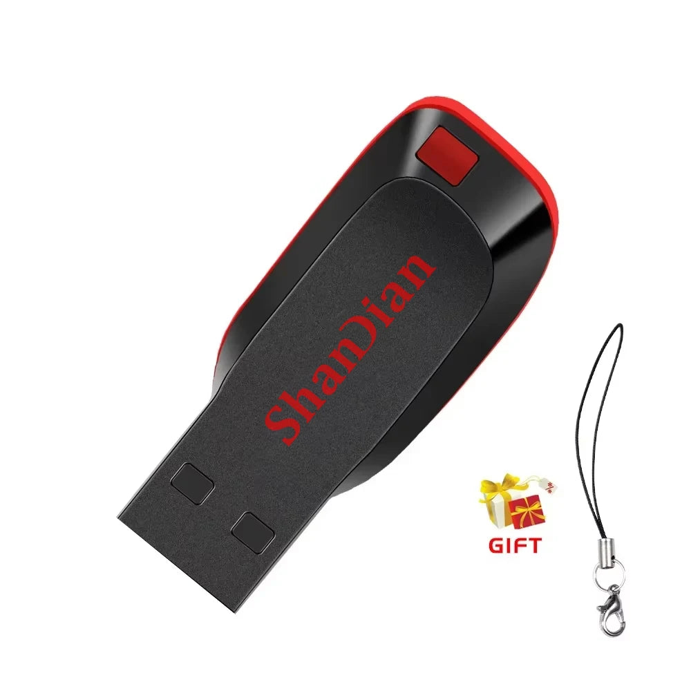 Red logo High Speed USB Flash Drive Usb Memory Stick USB 2.0 PenDrive 64GB 32GB 16GB Usb Flash Drives Memory Disk 128GB USB