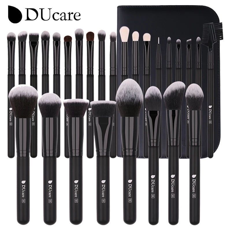 DUcare Professional Makeup Brushes Set 15-32Pcs Makeup Brush Set Synthetic Foundation Powder Blush Eyeshadows Highlighter Brush
