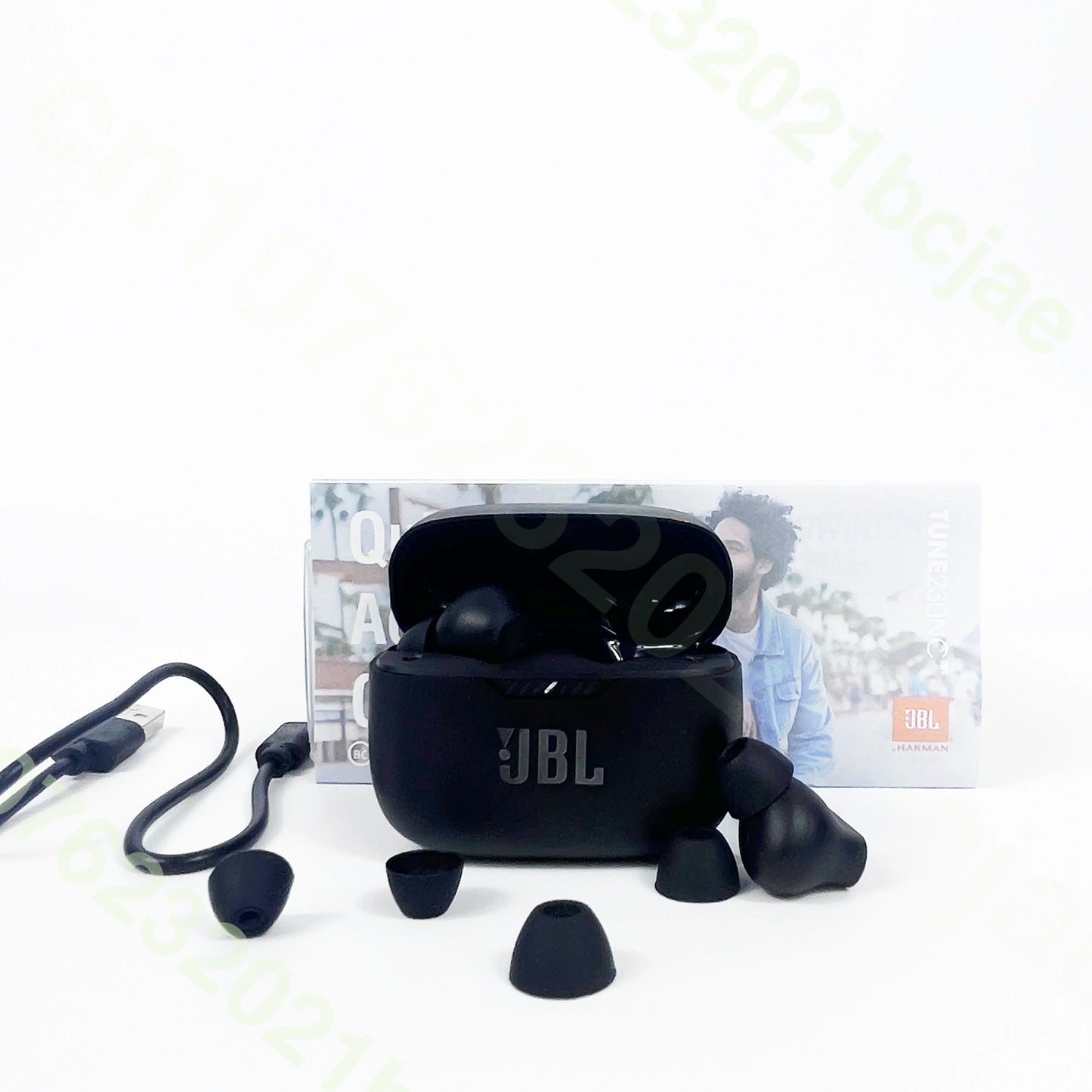 Original JBL Tune 230nc TWS Wireless Bluetooth Headset Stereo Bass Waterproof Sports Earphone with Microphone Headphone T230nc