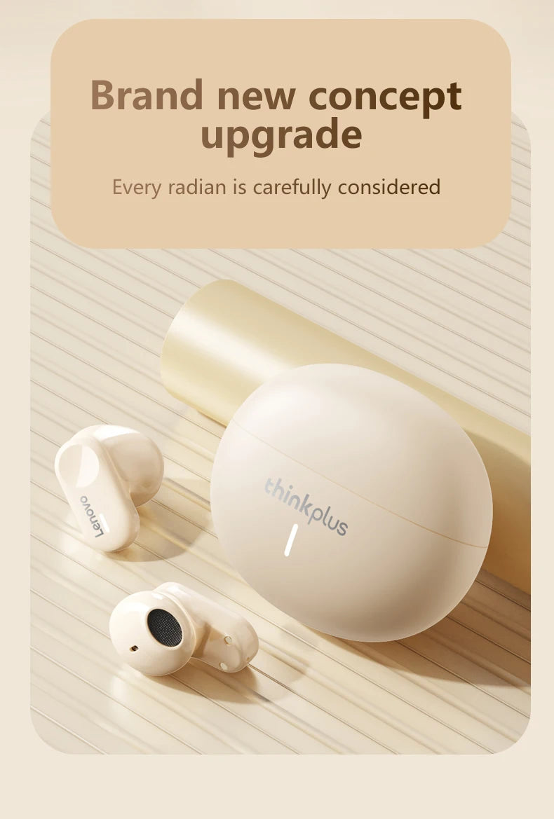 Original Lenovo LP19 Bluetooth 5.1 Earphones TWS Wireless In-Ear Earbuds Sports Headphones Dual HD Microphone Headset 2023 New