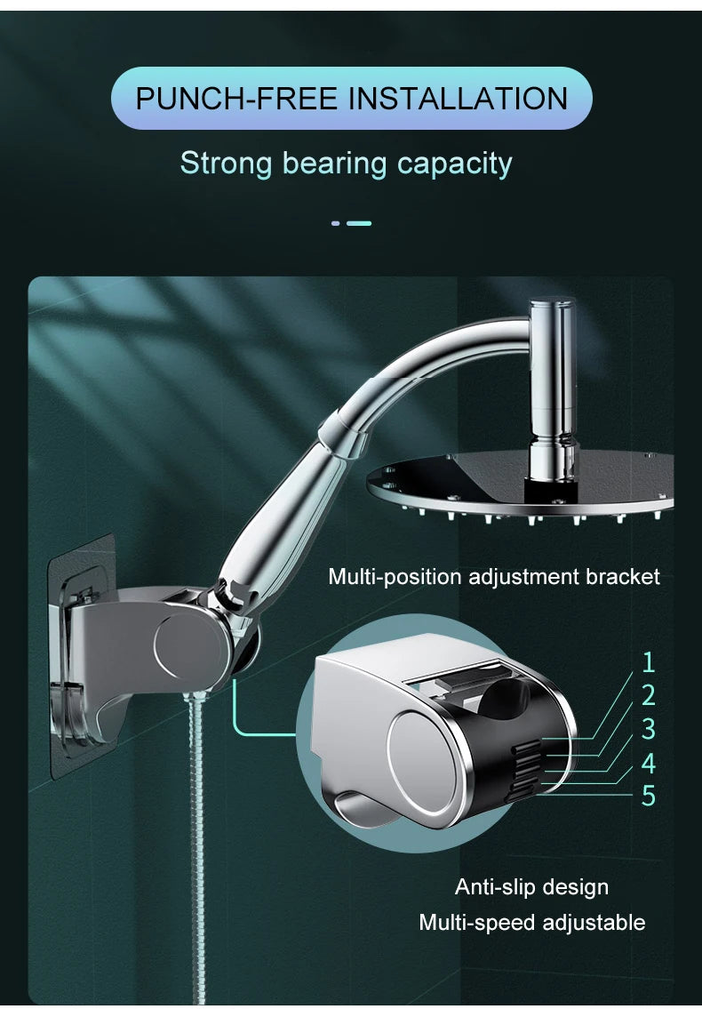 Bathroom 6 ”8 inch shower head ABS Chrome shower head water saving bathroom rain spa square handheld ELA087-1