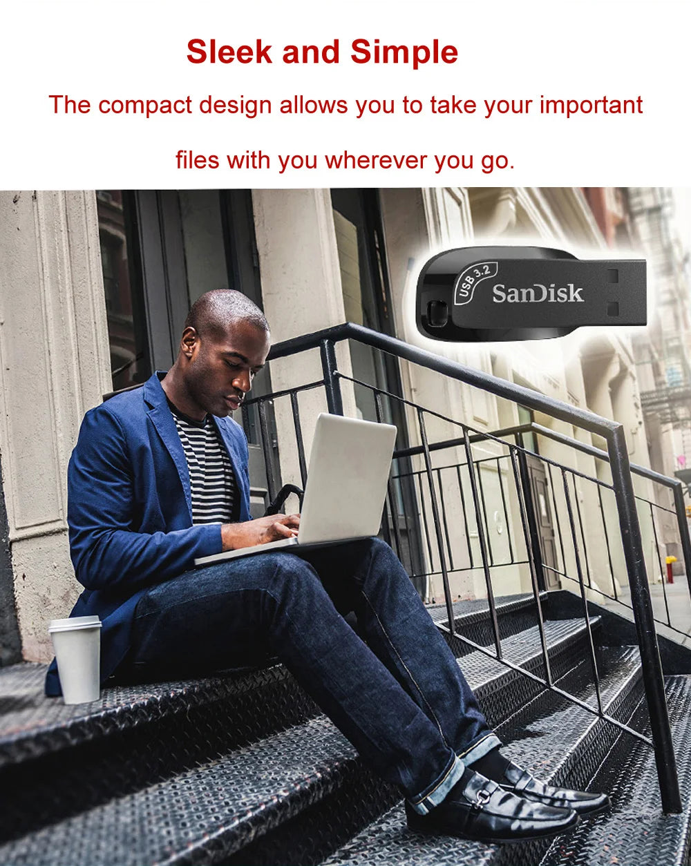 SanDisk Ultra Shift USB 3.0 Flash Drive 256GB 128GB 64GB 32GB Read Speed up to 100MB/s USB Flash Drive Memory Stick Pen Drive