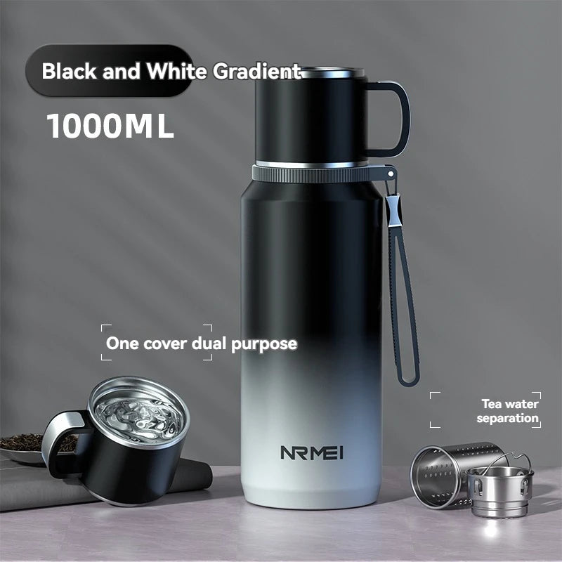 1.5L Thermos water bottle Stainless Steels Vacuum Flask Hot Coffee tea Water Heat Preservation Bottles Cold Tumbler drink