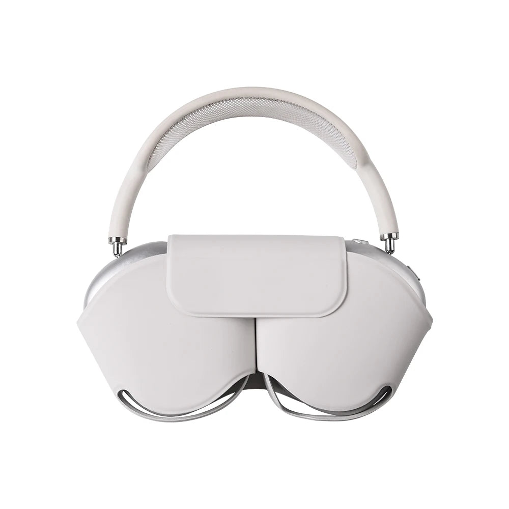 For AirPods Max Case Smart Earphone Protective Cover For Apple AirPods Max Leather Cases Soft Headphone Bags Coque Accessories