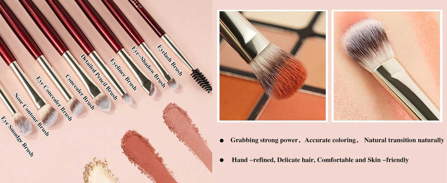 BEILI Professional Makeup Brushes Set 9/15/30 Pcs Foundation Contour Eyeshadow Blending Synthetic Hair Beauty Cosmetics Brush