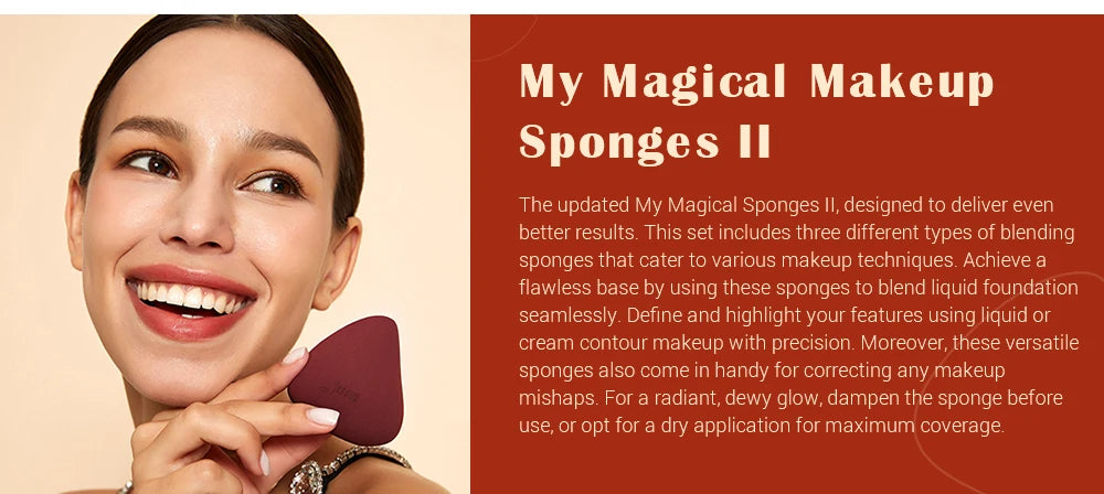 Jessup Makeup Sponges Set, 3pcs Make up Sponges Beauty Foundation Sponge Makeup Blender Wet&Dry Concealer Sponge, SP013