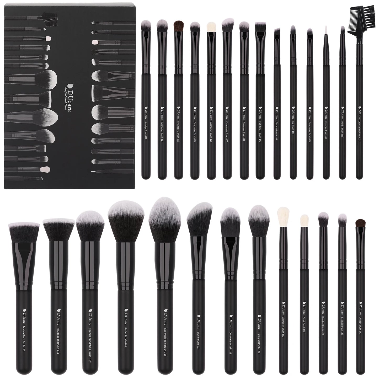 DUcare Professional Makeup Brushes Set 15-32Pcs Makeup Brush Set Synthetic Foundation Powder Blush Eyeshadows Highlighter Brush