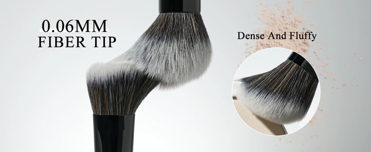 BEILI Black Makeup Brush Set 14 Pcs Vegan Pro Powder Foundation Eyeshadow Highlighter Concealer Blush Eyebrow Brushes Beauty Kit