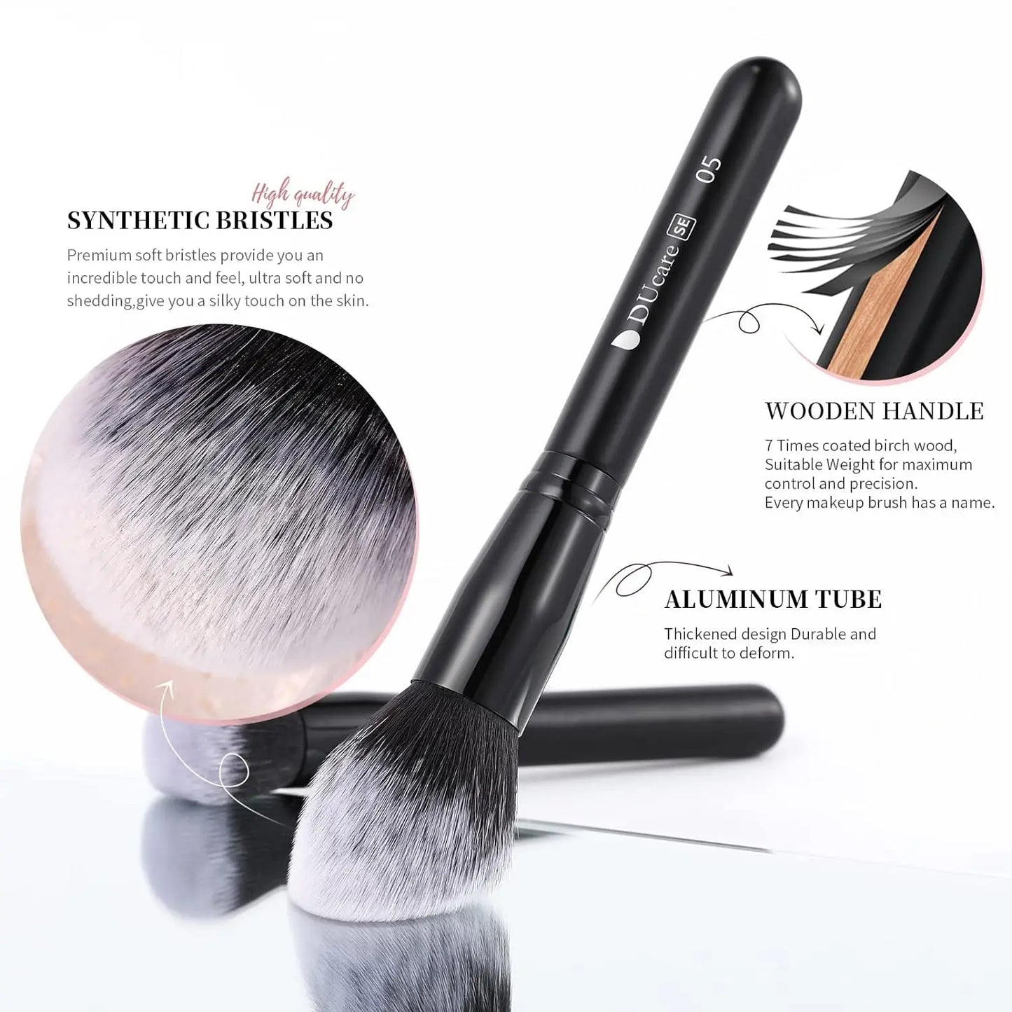 DUcare Professional Makeup Brush Set 10-32Pc Brushes Makeup Kit Synthetic Hair Foundation Power Eyeshadows Blending Beauty Tools