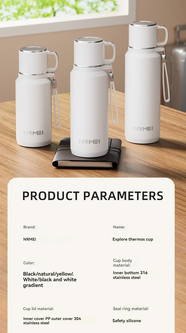 1.5L Thermos water bottle Stainless Steels Vacuum Flask Hot Coffee tea Water Heat Preservation Bottles Cold Tumbler drink