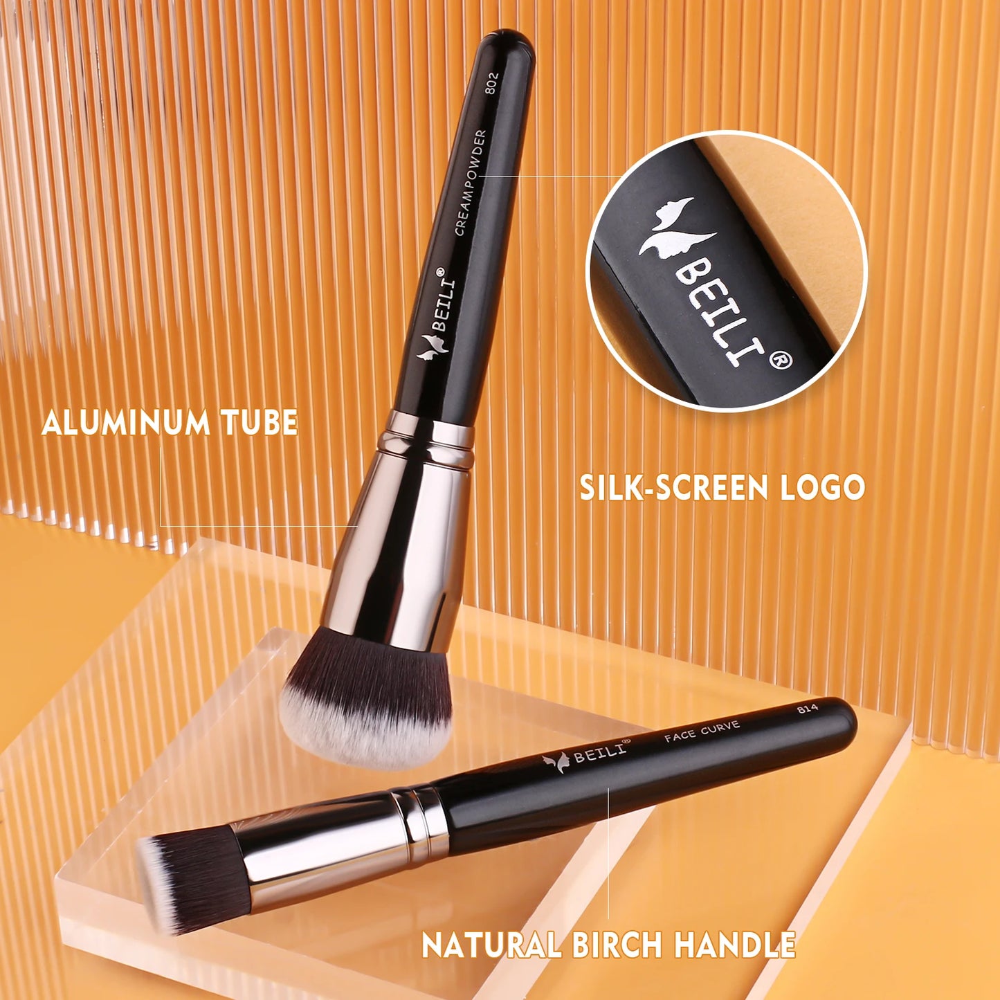 BEILI Professional Premium Makeup Brushes 12/15/22/30/35pcs Foundation Loose Powder Eye Blending Makeup Brush Set Low Price