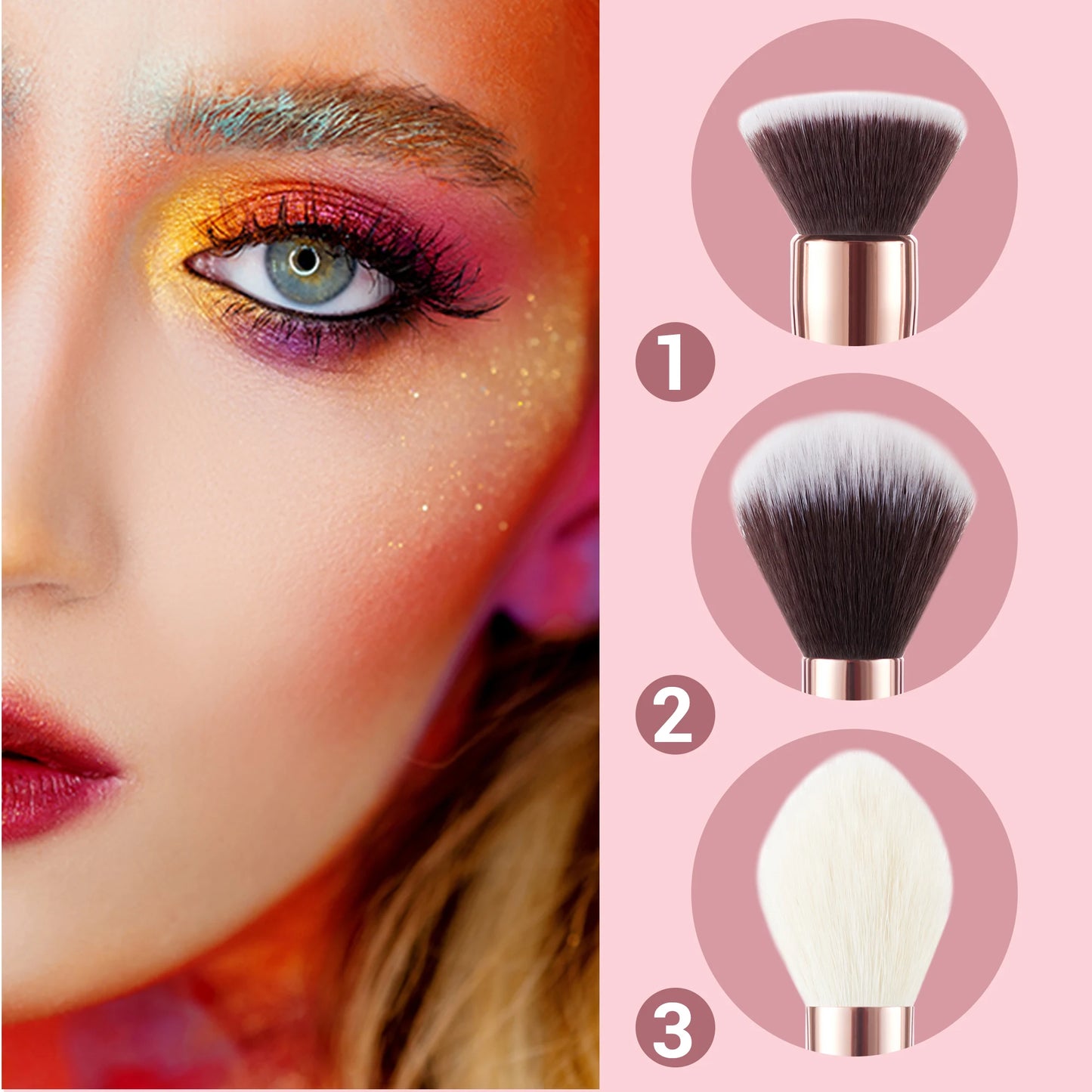 Jessup Professional Makeup Brushes Set 25pcs Natural-Synthetic Foundation Powder Eyeshadow Make up Brush Blushes Black T155