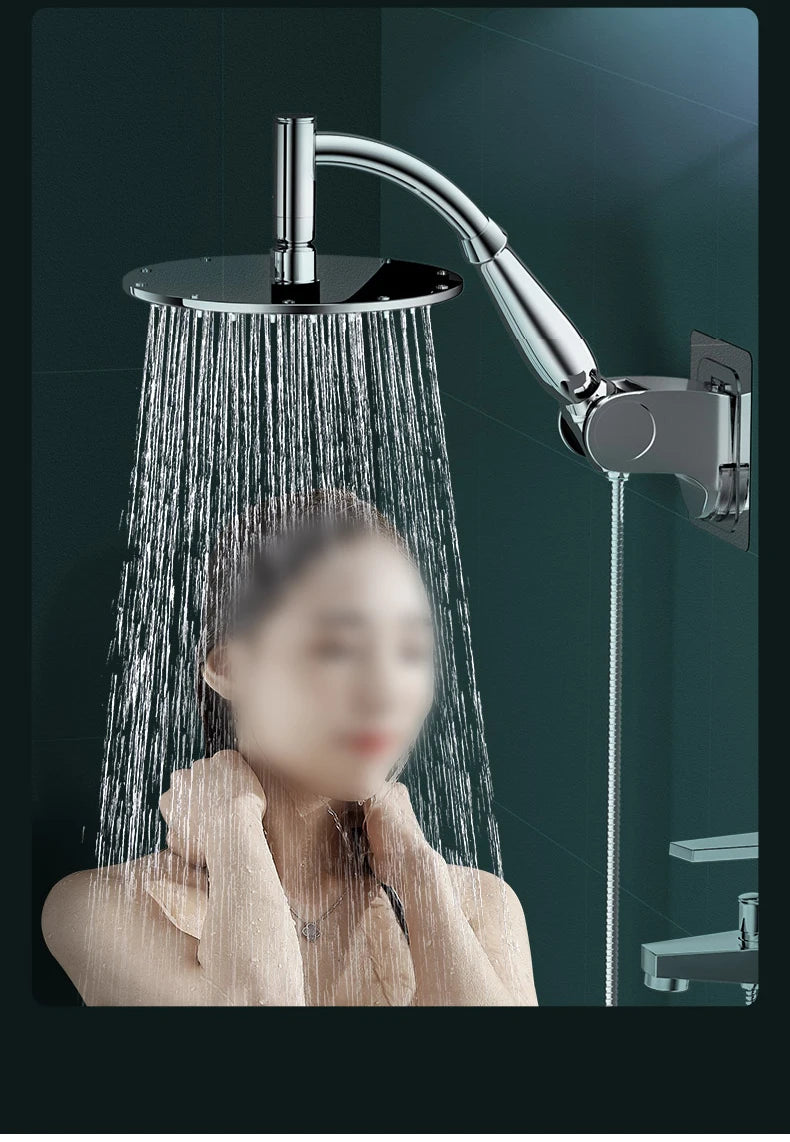 Bathroom 6 ”8 inch shower head ABS Chrome shower head water saving bathroom rain spa square handheld ELA087-1