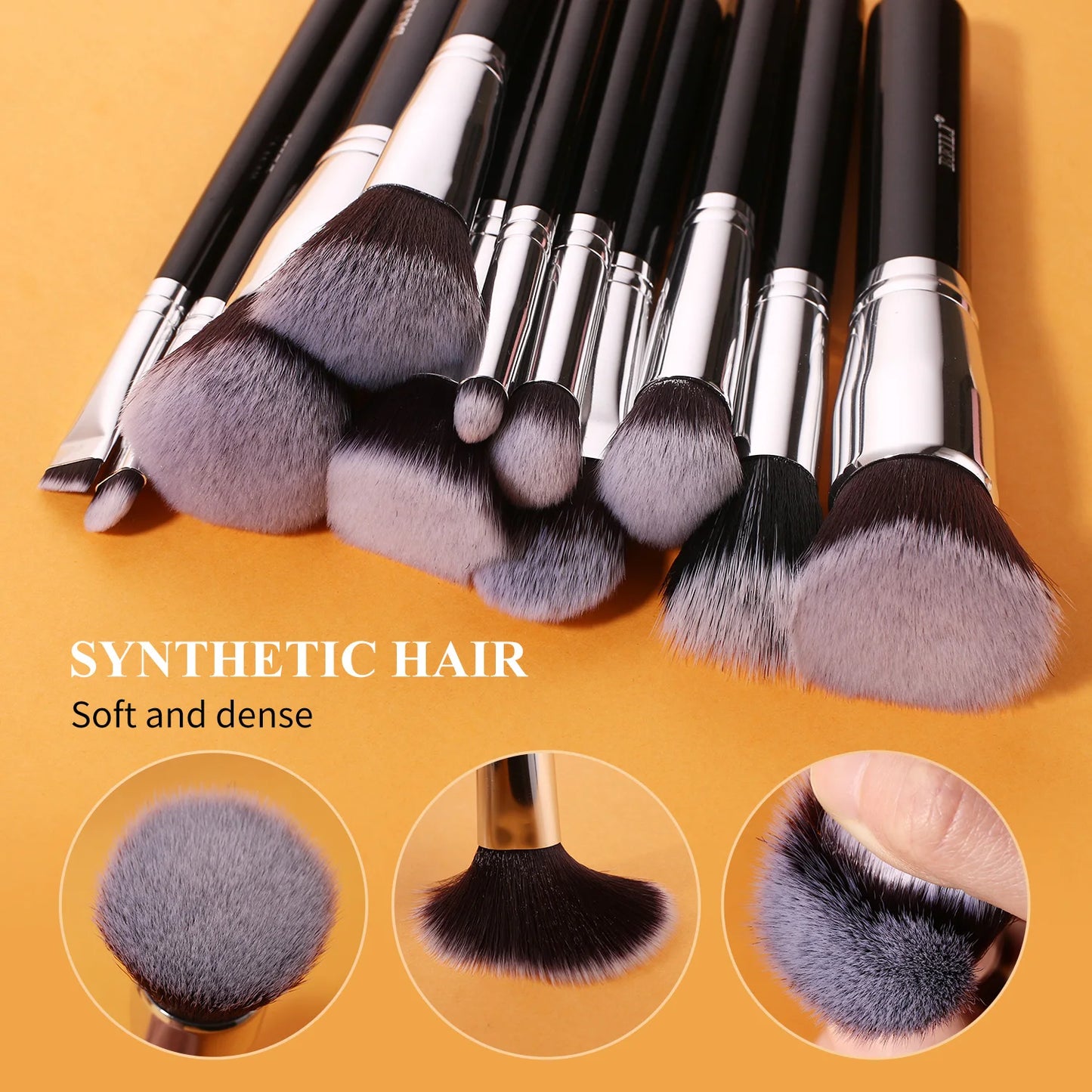 BEILI Professional Premium Makeup Brushes 12/15/22/30/35pcs Foundation Loose Powder Eye Blending Makeup Brush Set Low Price